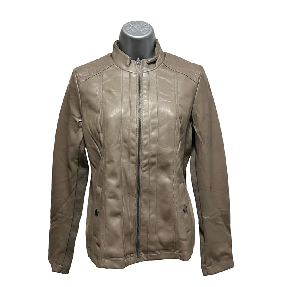 NWT Philosophy Faux Leather fitted jacket size small